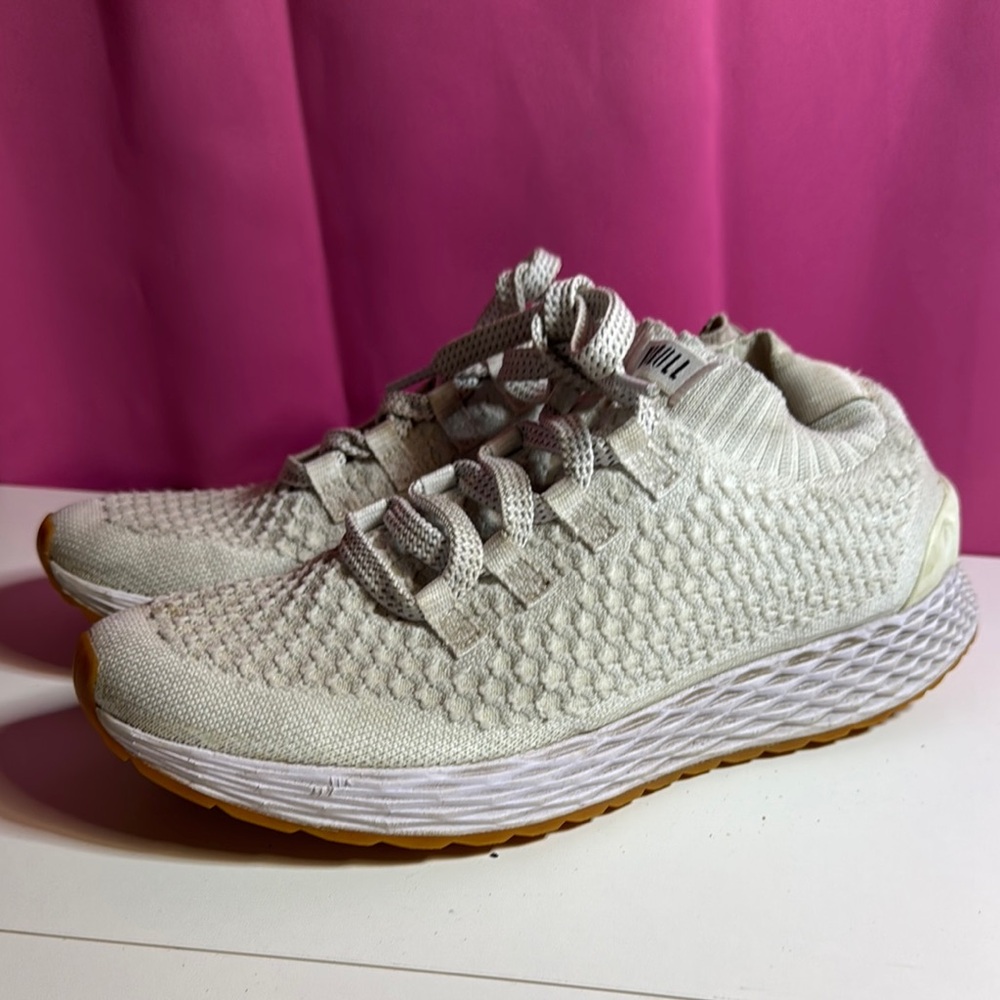 Women's White Knit Sneakers